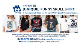 Unique Funny Skull Shirt - Hiyatee.png